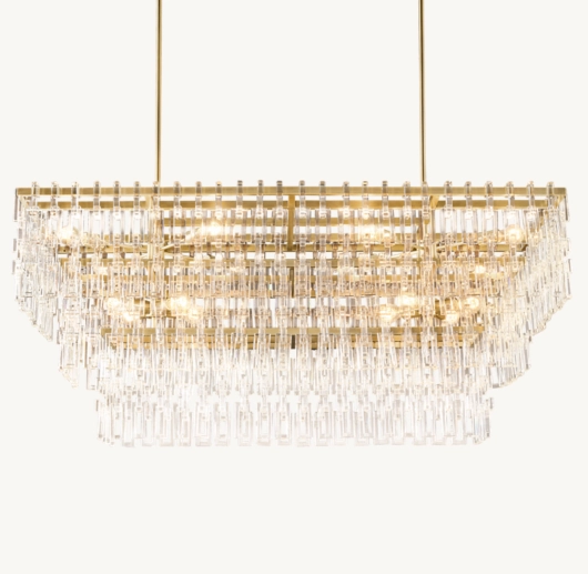 MARIGNAN TIERED RECTANGULAR CHANDELIER 60
