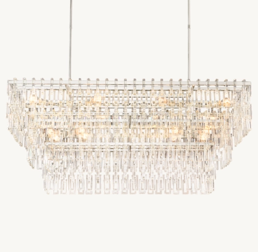 MARIGNAN TIERED RECTANGULAR CHANDELIER 60