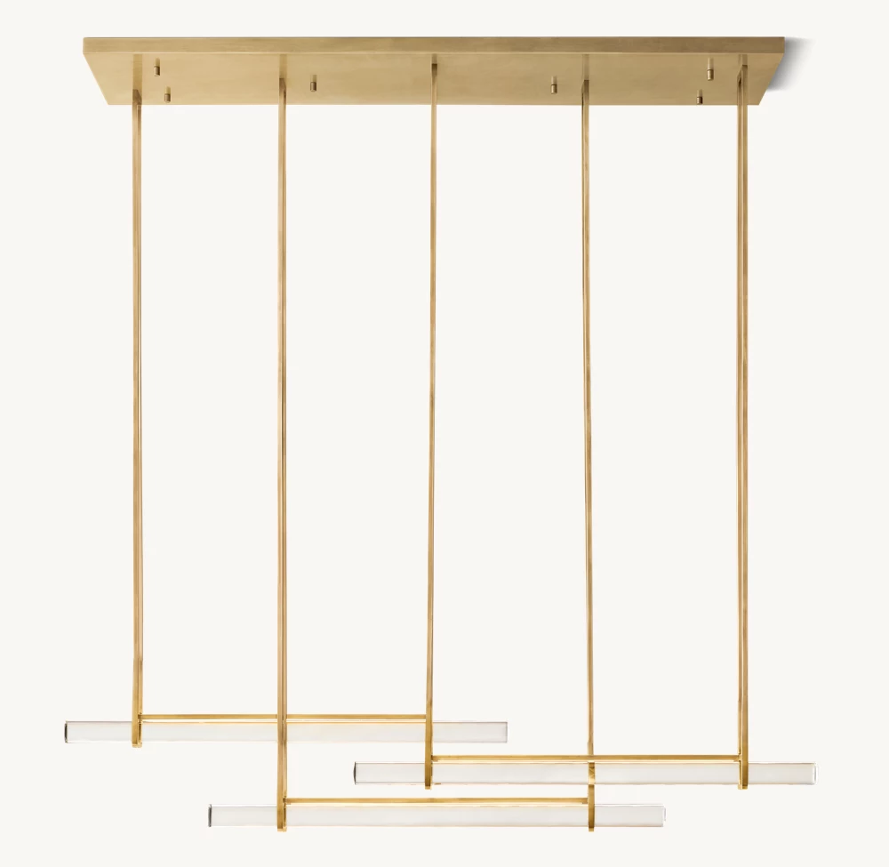 Audubon Triple Bar Linear Chandelier