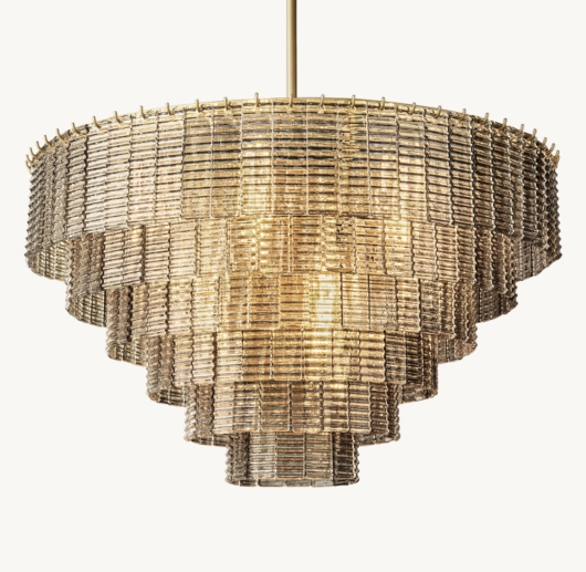 SIRENE SMOKE GLASS ROUND CHANDELIER 41