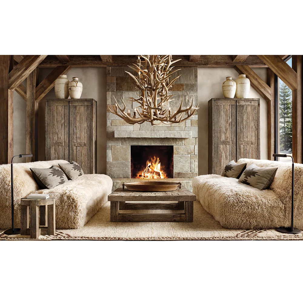 NATURAL ANTLER CHANDELIER 60