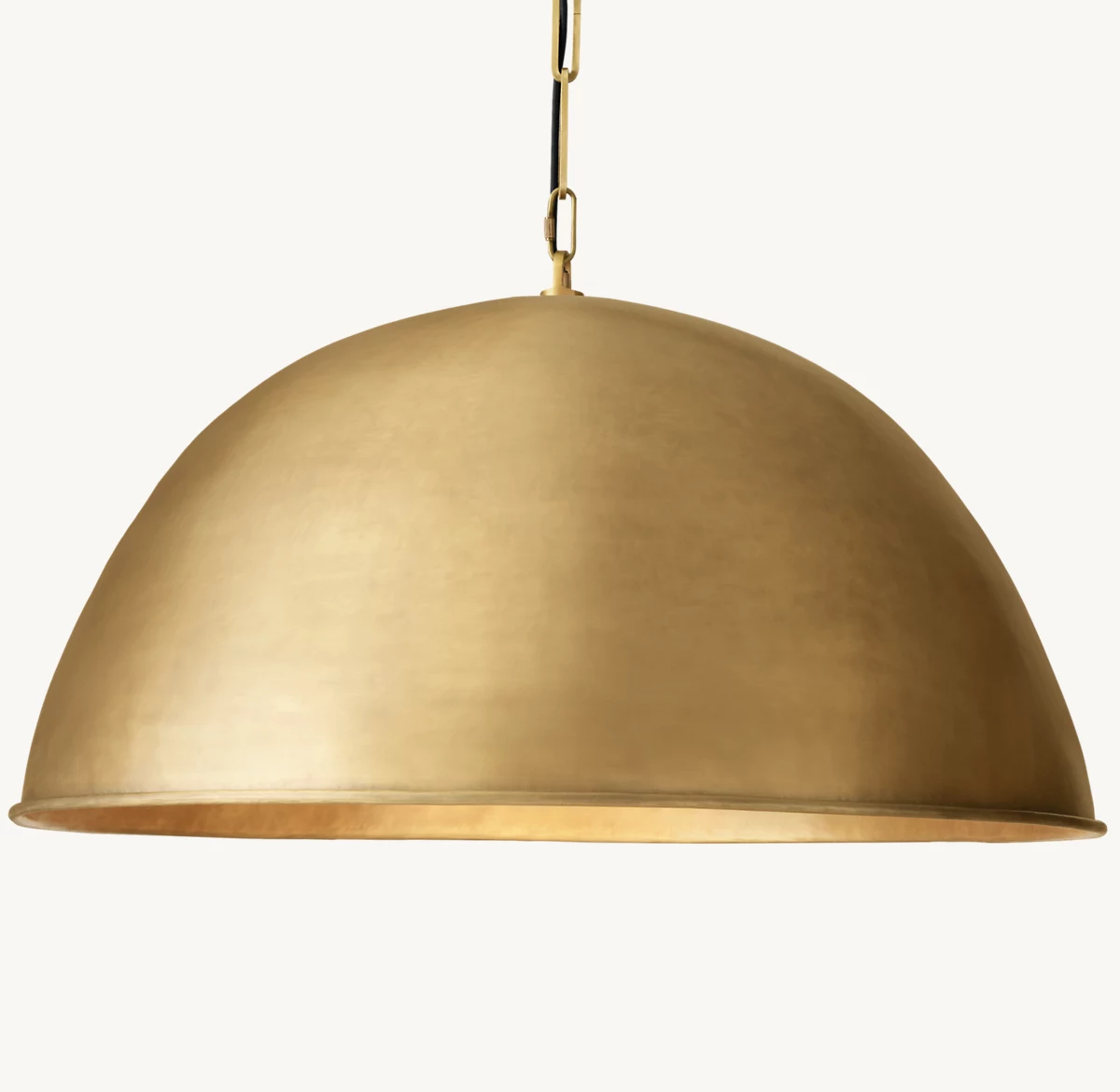 GRAND DOME PENDANT - Lacquered Burnished Brass