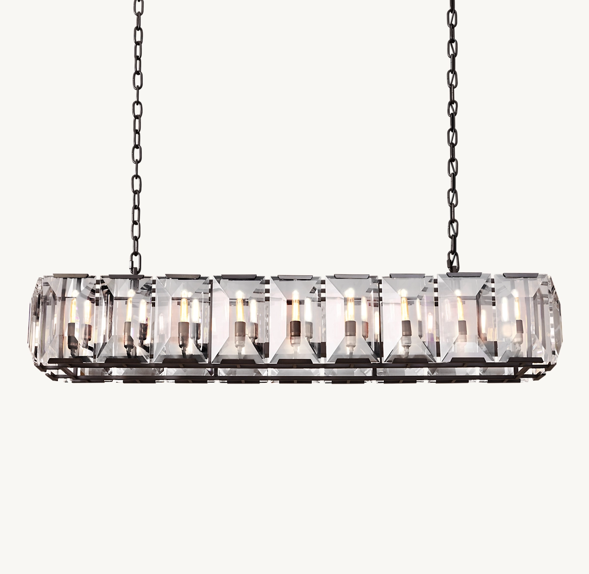 HARLOW CRYSTAL RECTANGULAR CHANDELIER 62