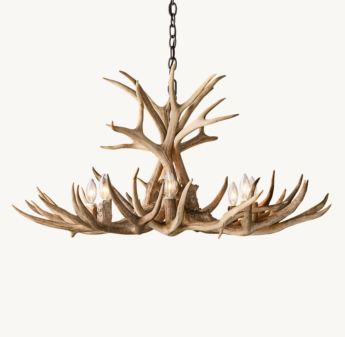 NATURAL ANTLER CHANDELIER 36