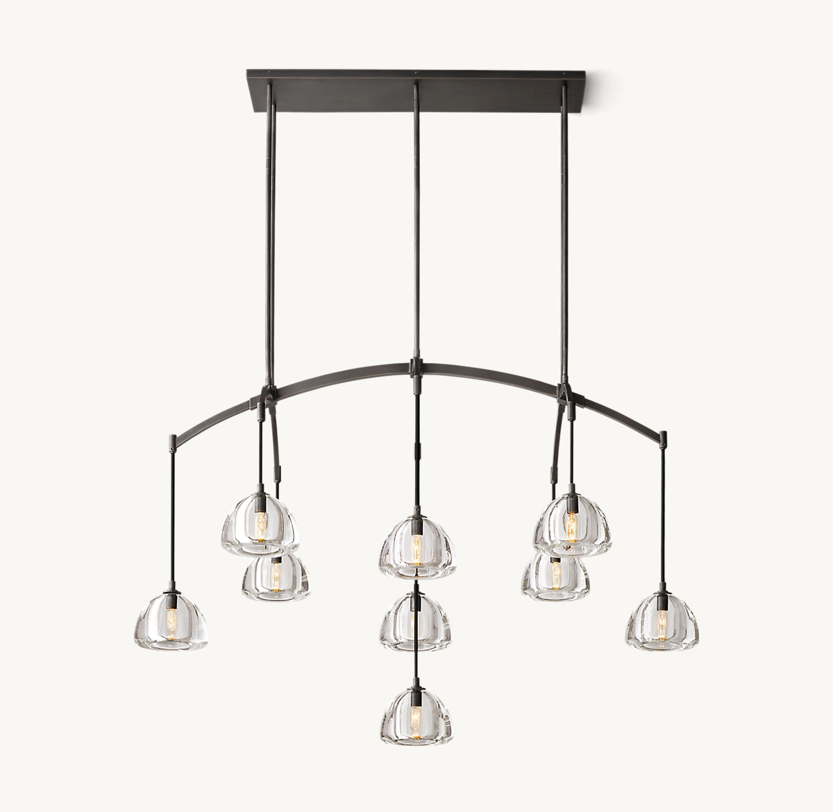 HEMISPHERE LINEAR CHANDELIER 54