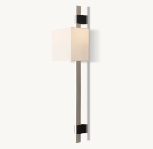 VELA RECTANGULAR BAR SCONCE - RECTANGULAR SHADE
