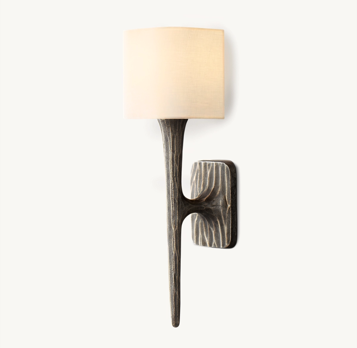 THADDEUS SHADED SCONCE - Forged Bronze