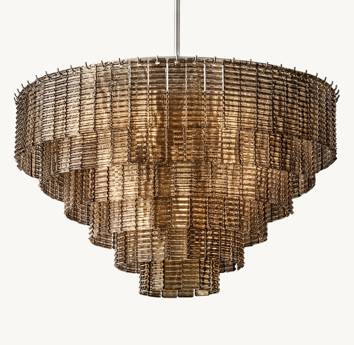 SIRENE SMOKE GLASS ROUND CHANDELIER 41