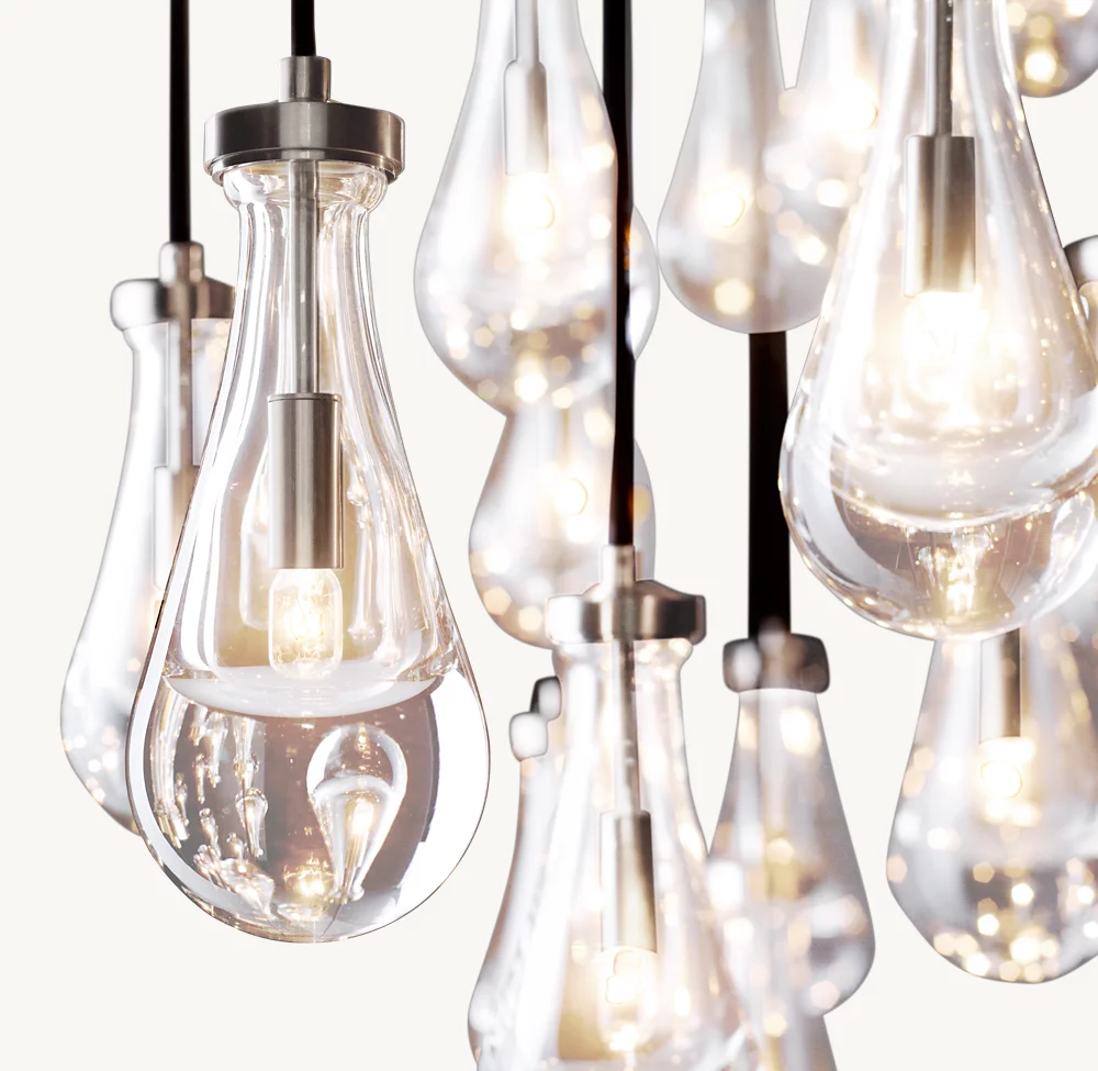 RAIN RECTANGULAR CHANDELIER 72