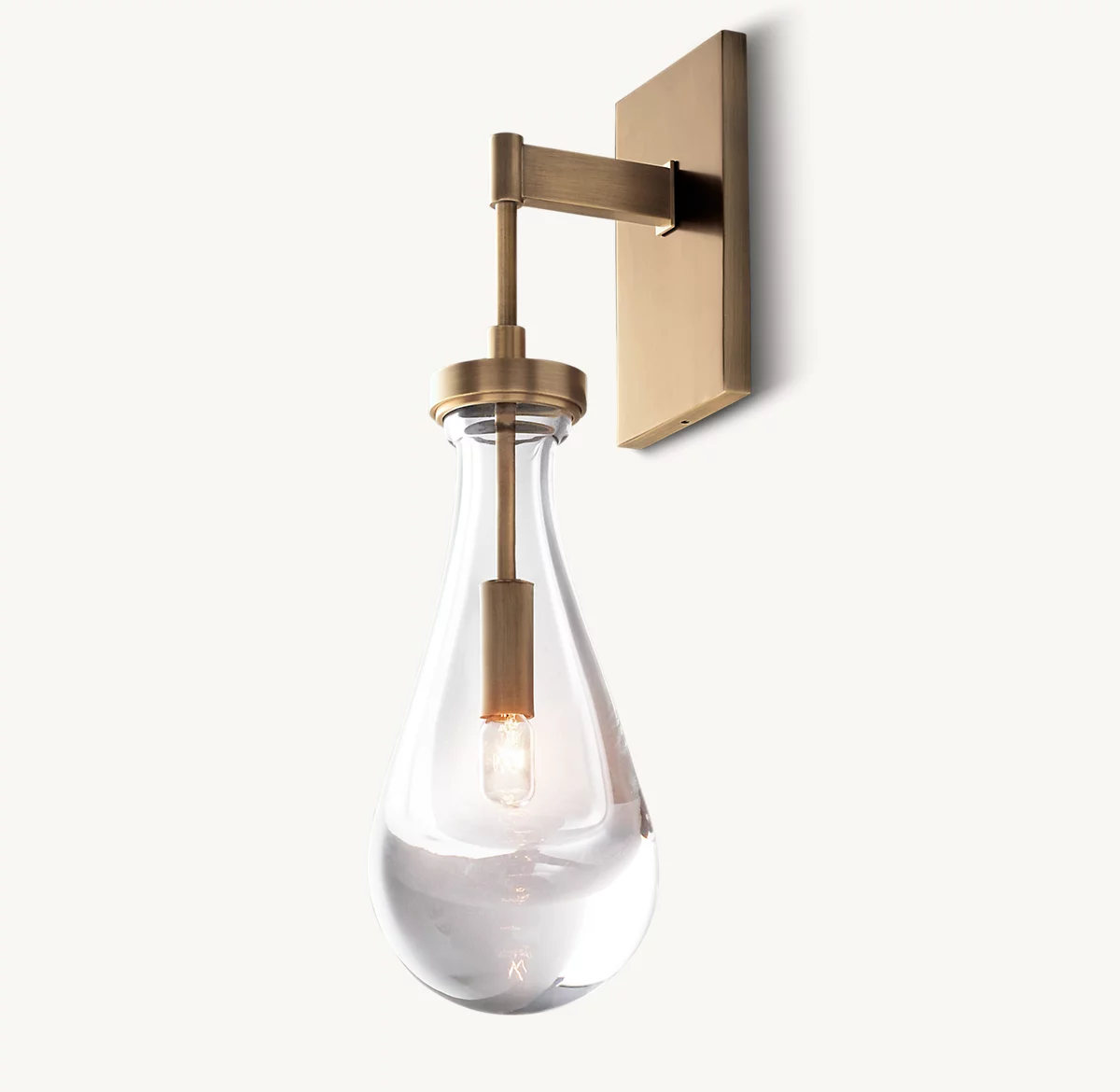 RAIN OUTDOOR SCONCE - Vintage Brass