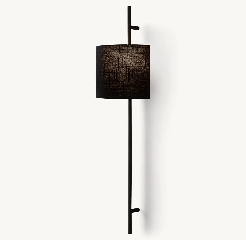 VELA OCTAGONAL BAR SCONCE - ROUND SHADE - Image 2