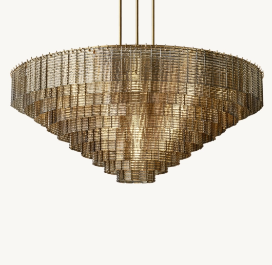 SIRENE SMOKE GLASS ROUND CHANDELIER 65