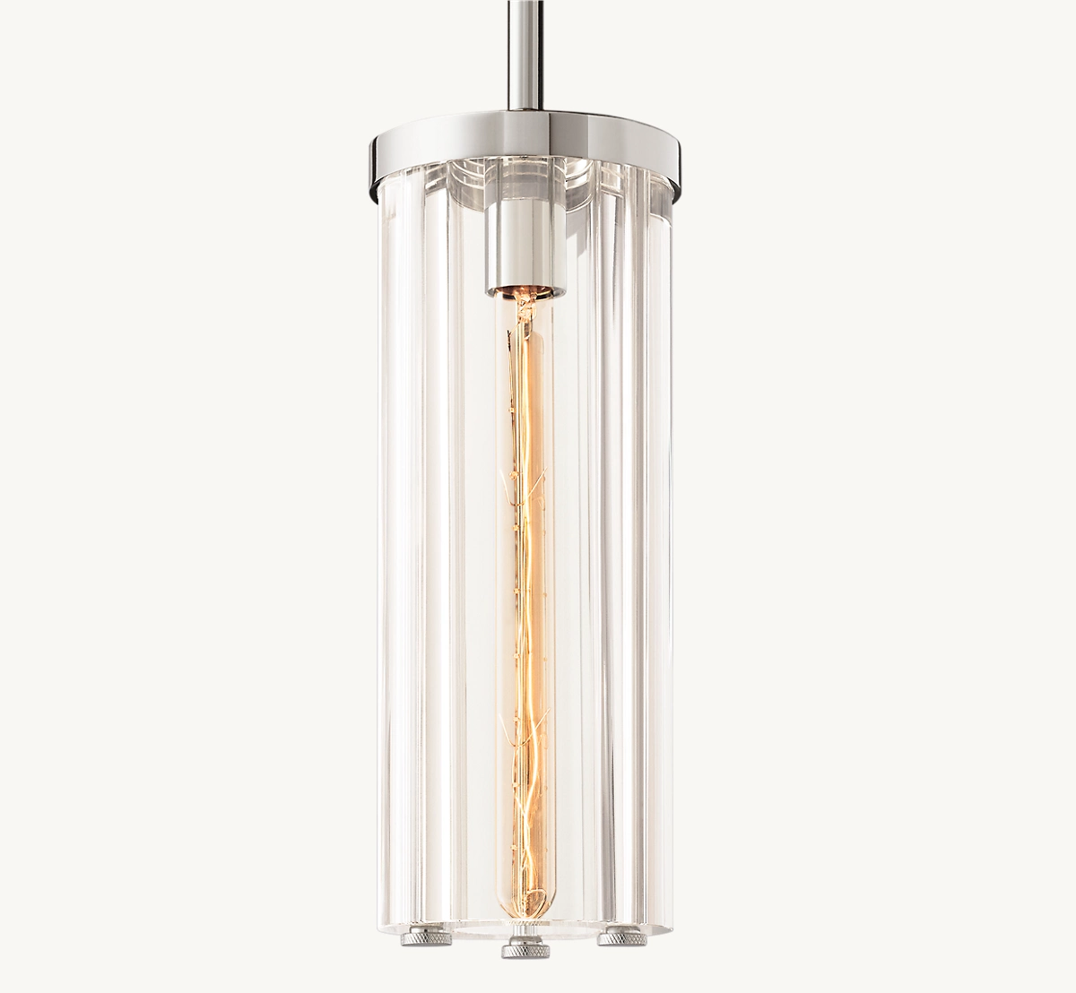 SAVILE CYLINDRICAL PENDANT - Polished Nickel