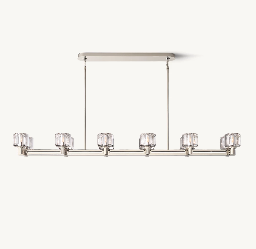 DEMARET DOUBLE LINEAR CHANDELIER 72