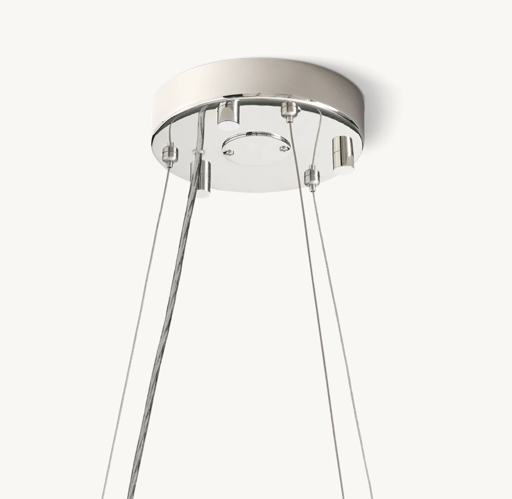 CRYSTAL HALO SMOKE ROUND LED CHANDELIER 41