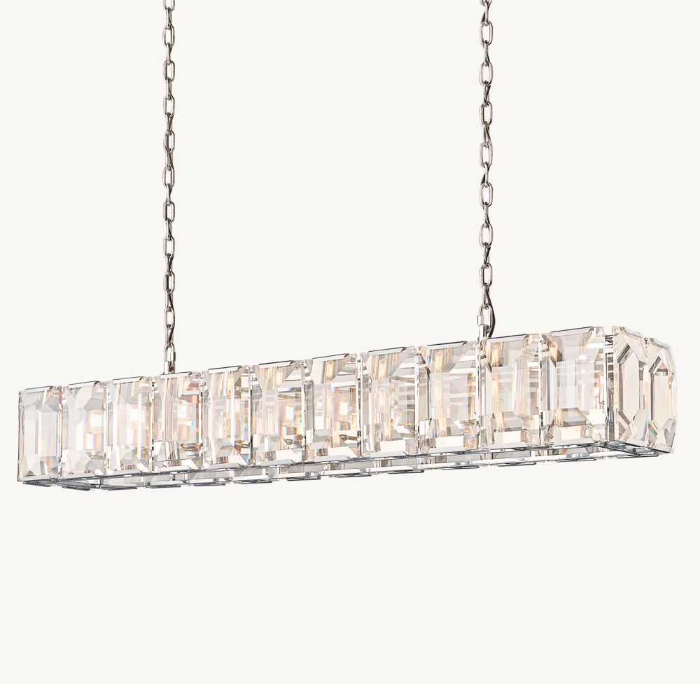 HARLOW CRYSTAL RECTANGULAR CHANDELIER 74