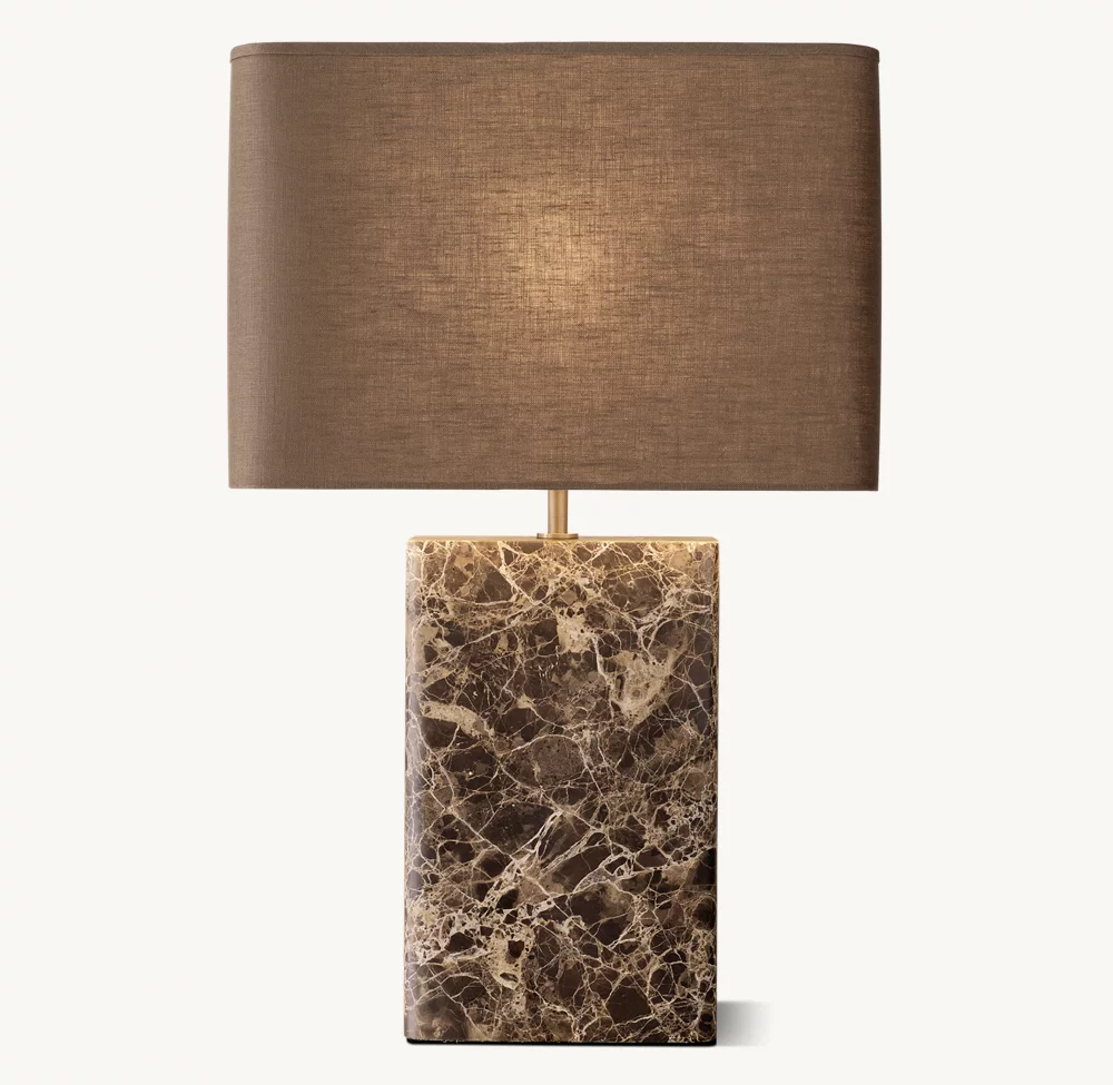 Tallado Emperador Rectangular Table Lamp - Image 2