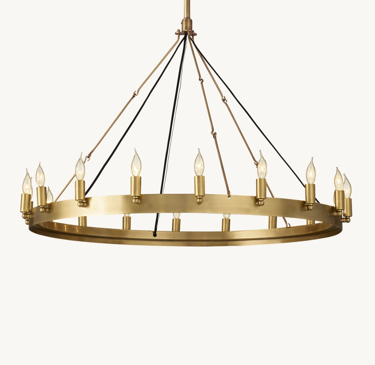 CAMINO VINTAGE CANDELABRA ROUND CHANDELIER 38