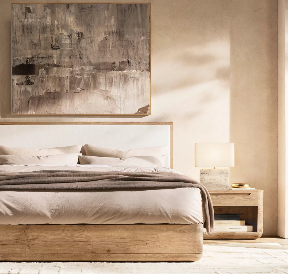 TALLADO CLASSICO TRAVERTINE WIDE RECTANGULAR TABLE LAMP - Image 6