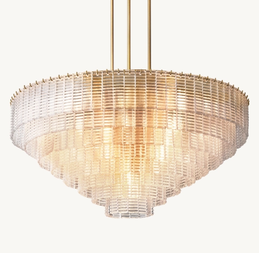 SIRENE CLEAR GLASS ROUND CHANDELIER 52