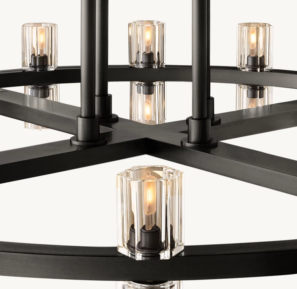 ARCACHON LED ROUND TWO-TIER CHANDELIER 60