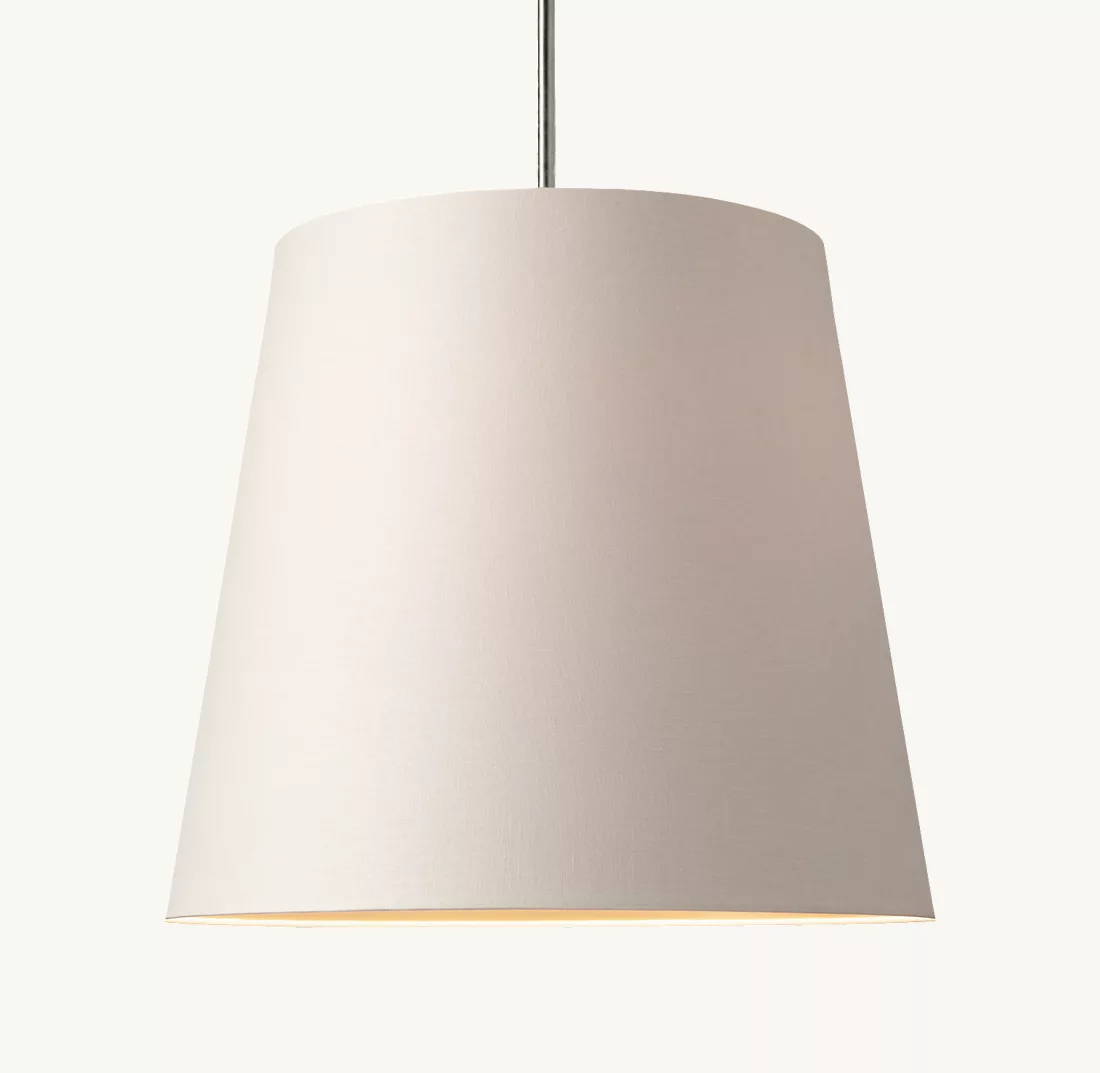 CICERO BARREL PENDANT - Finish Options, Fabric Options