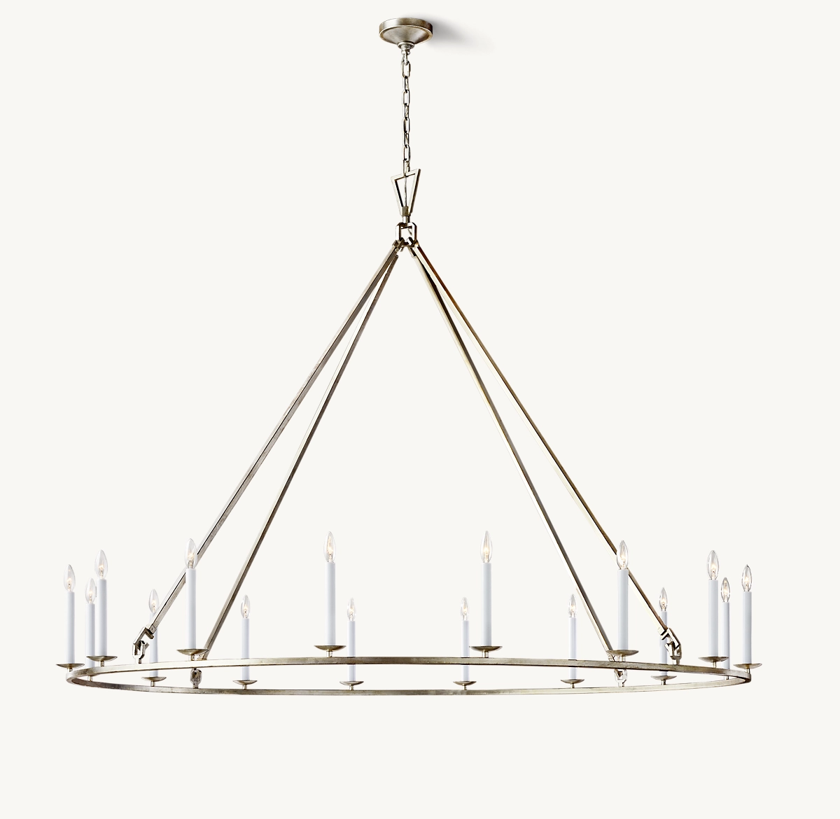 19TH C. ENGLISH OPENWORK ROUND CHANDELIER 72