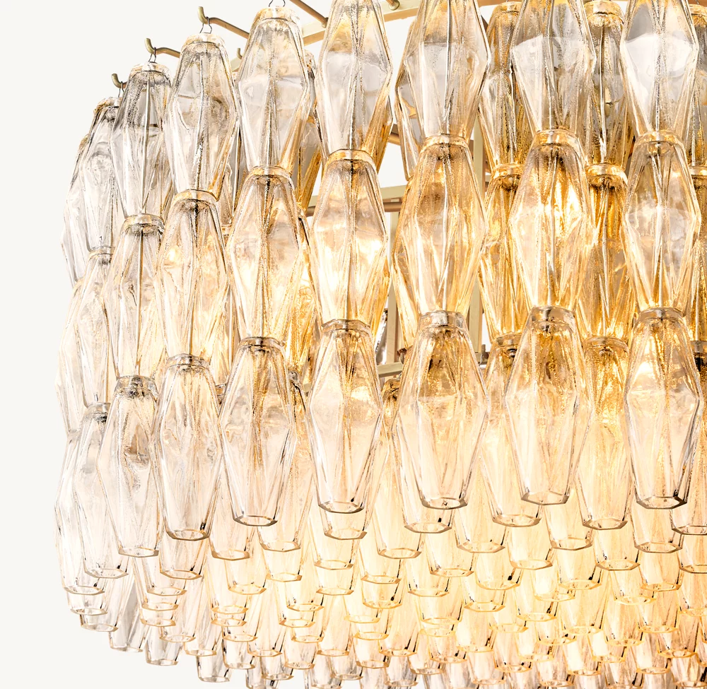 CHIARA CLEAR GLASS ROUND CHANDELIER 37