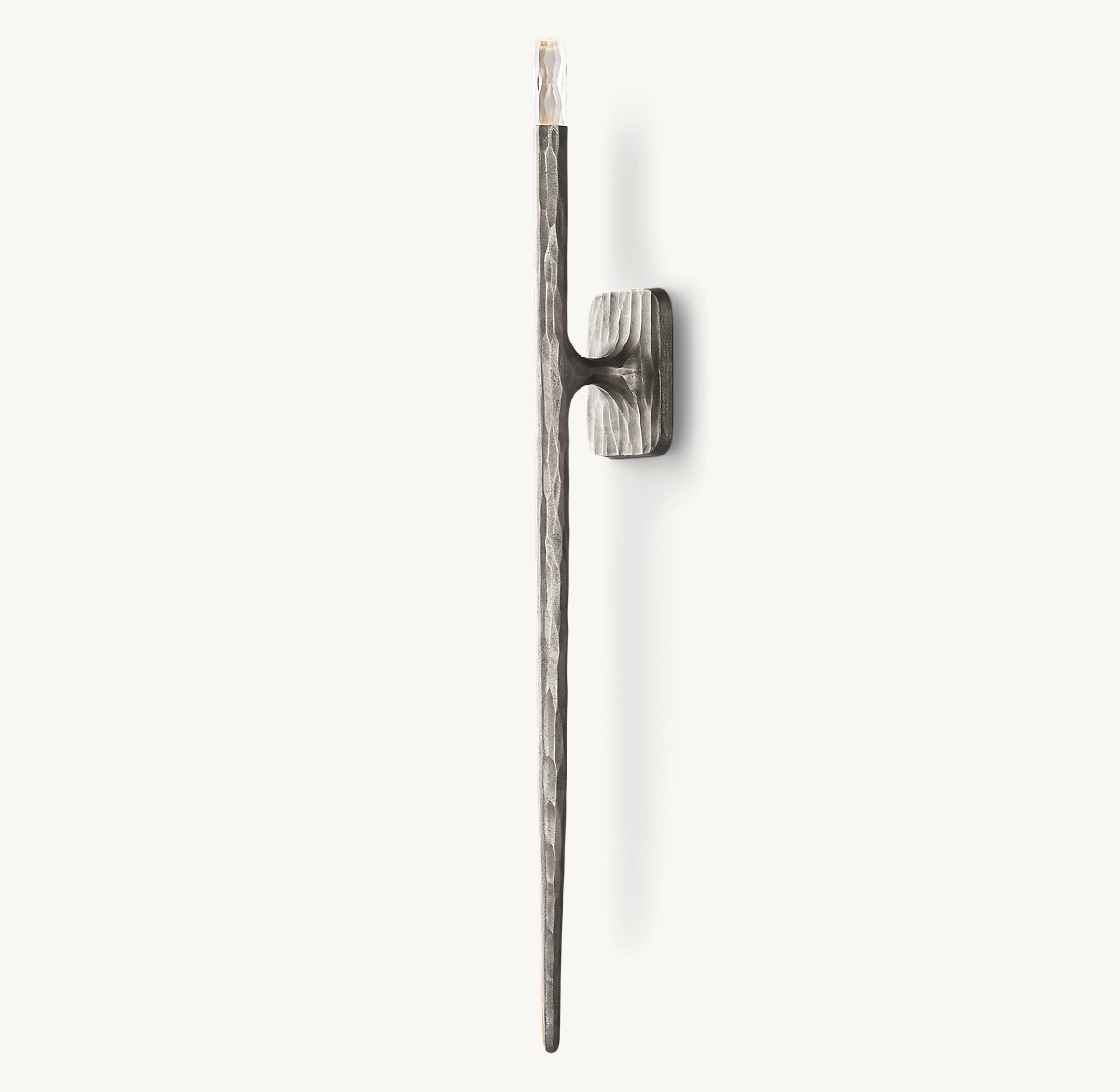 THADDEUS GRAND SCONCE - Forged Pewter