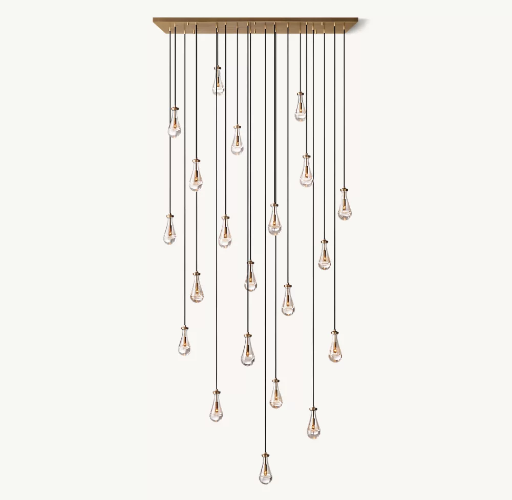 RAIN RECTANGULAR CHANDELIER 72