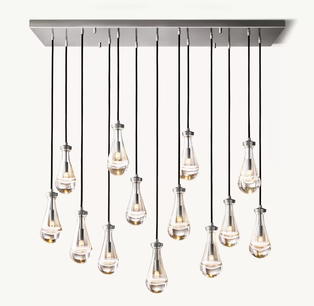 RAIN RECTANGULAR CHANDELIER 54