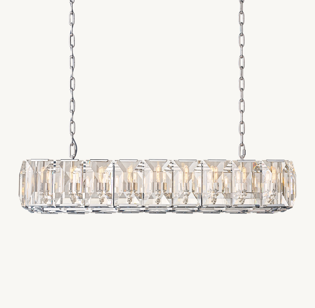 HARLOW CRYSTAL RECTANGULAR CHANDELIER 62