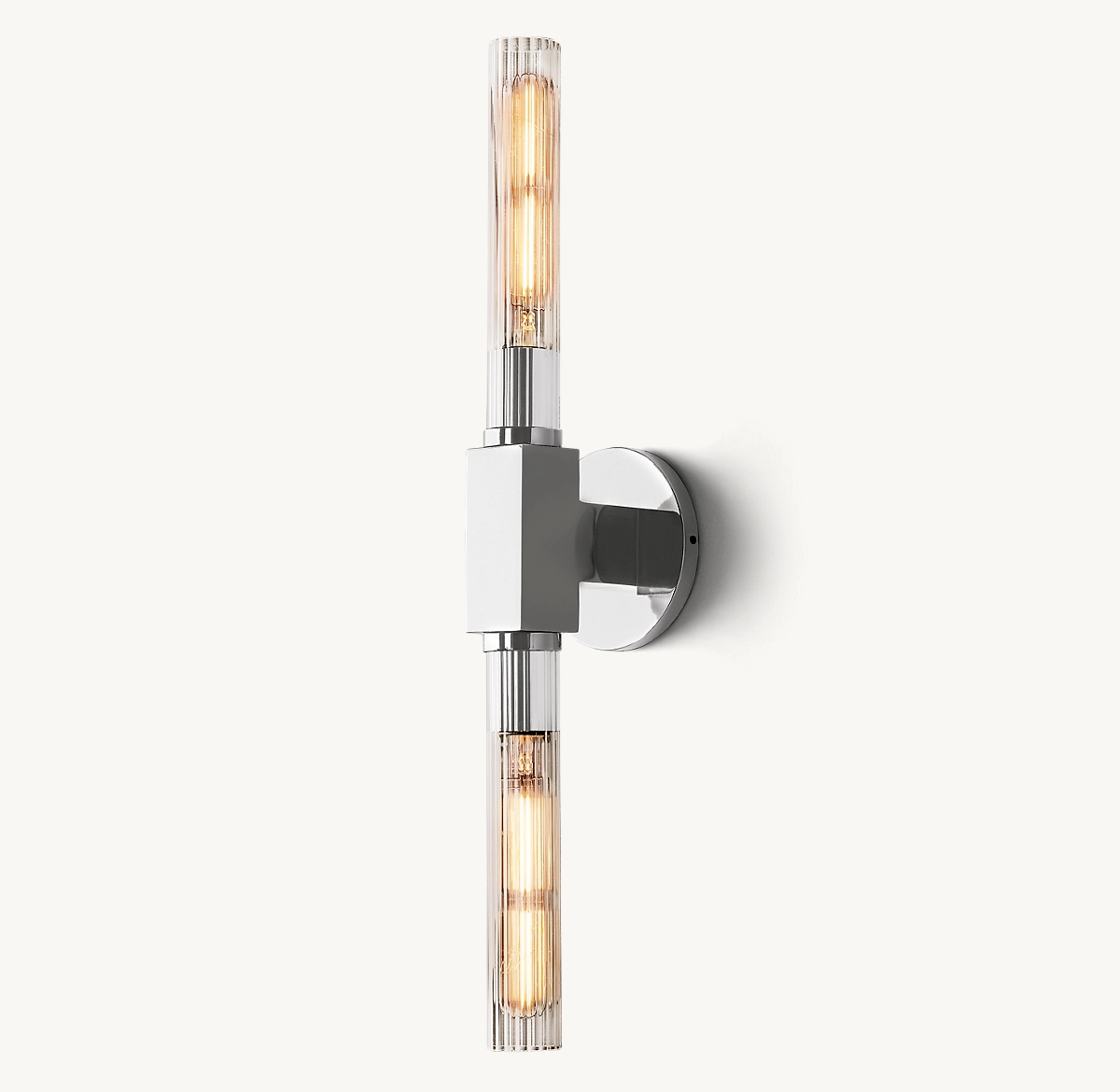 CANNELE LINEAR SCONCE - Polished Chrome