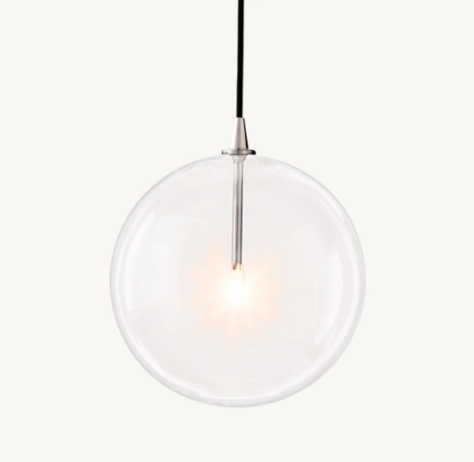 GLASS GLOBE MOBILE PENDANT