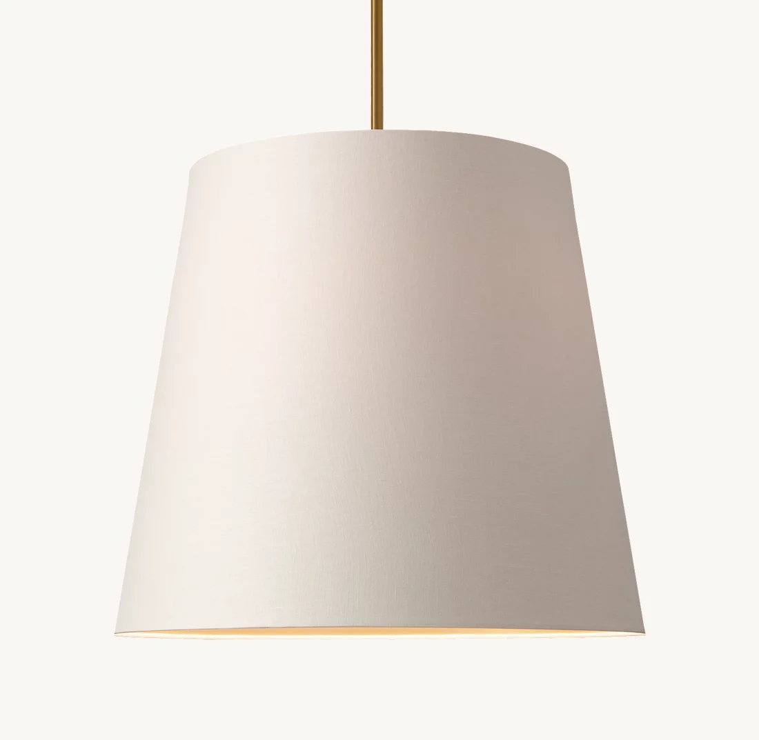 CICERO BARREL PENDANT - Finish Options, Fabric Options