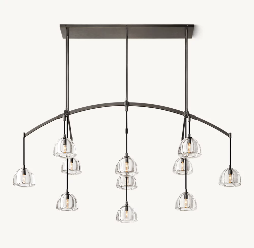 HEMISPHERE LINEAR CHANDELIER 72
