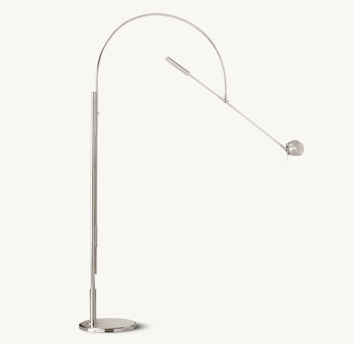 ORBITER II™ GRAND TASK FLOOR LAMP - Polished Nickel