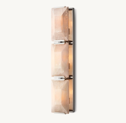 HARLOW CALCITE TRIPLE SCONCE