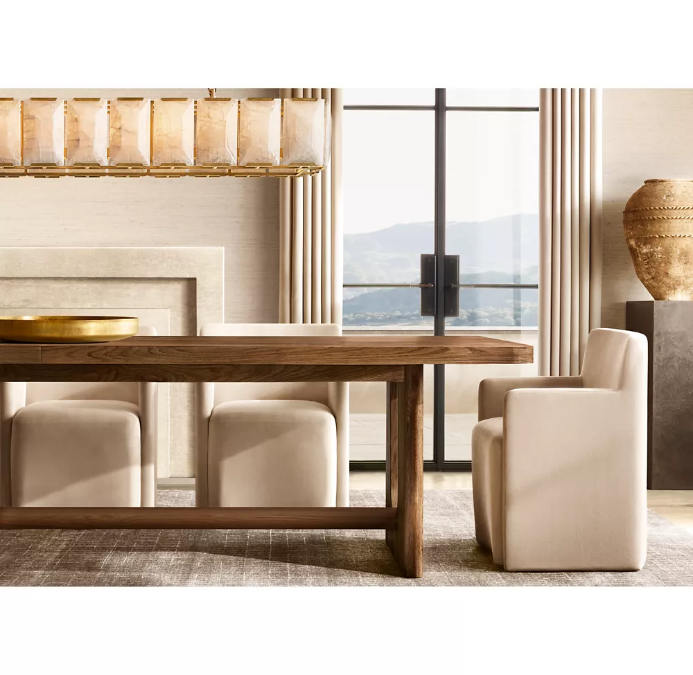 HARLOW CALCITE RECTANGULAR CHANDELIER 74