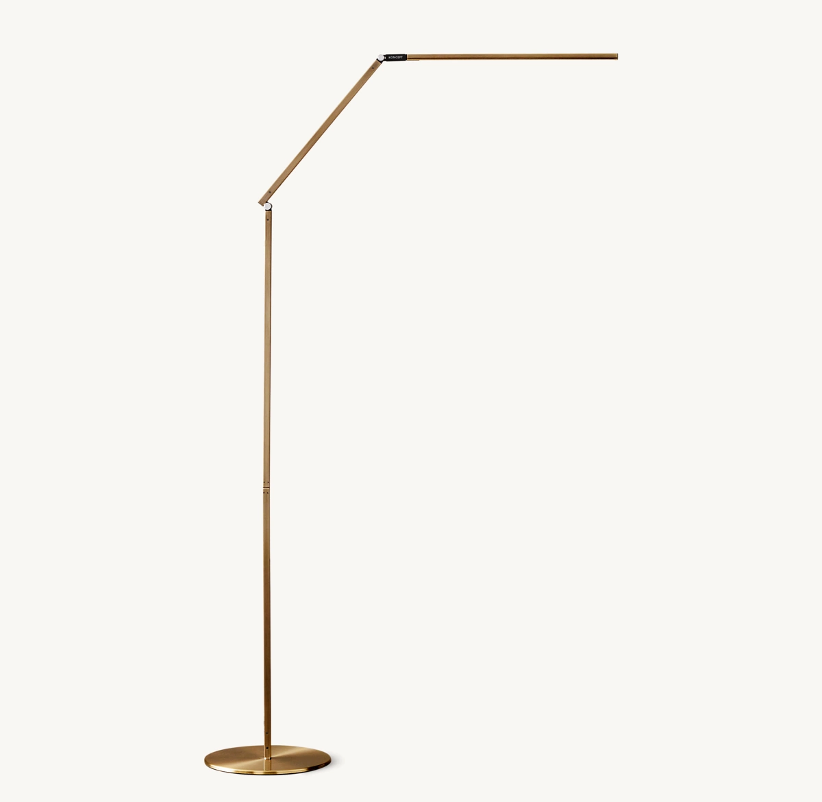 Z-BAR LED TASK FLOOR LAMP - Lacquered Burnished Brass