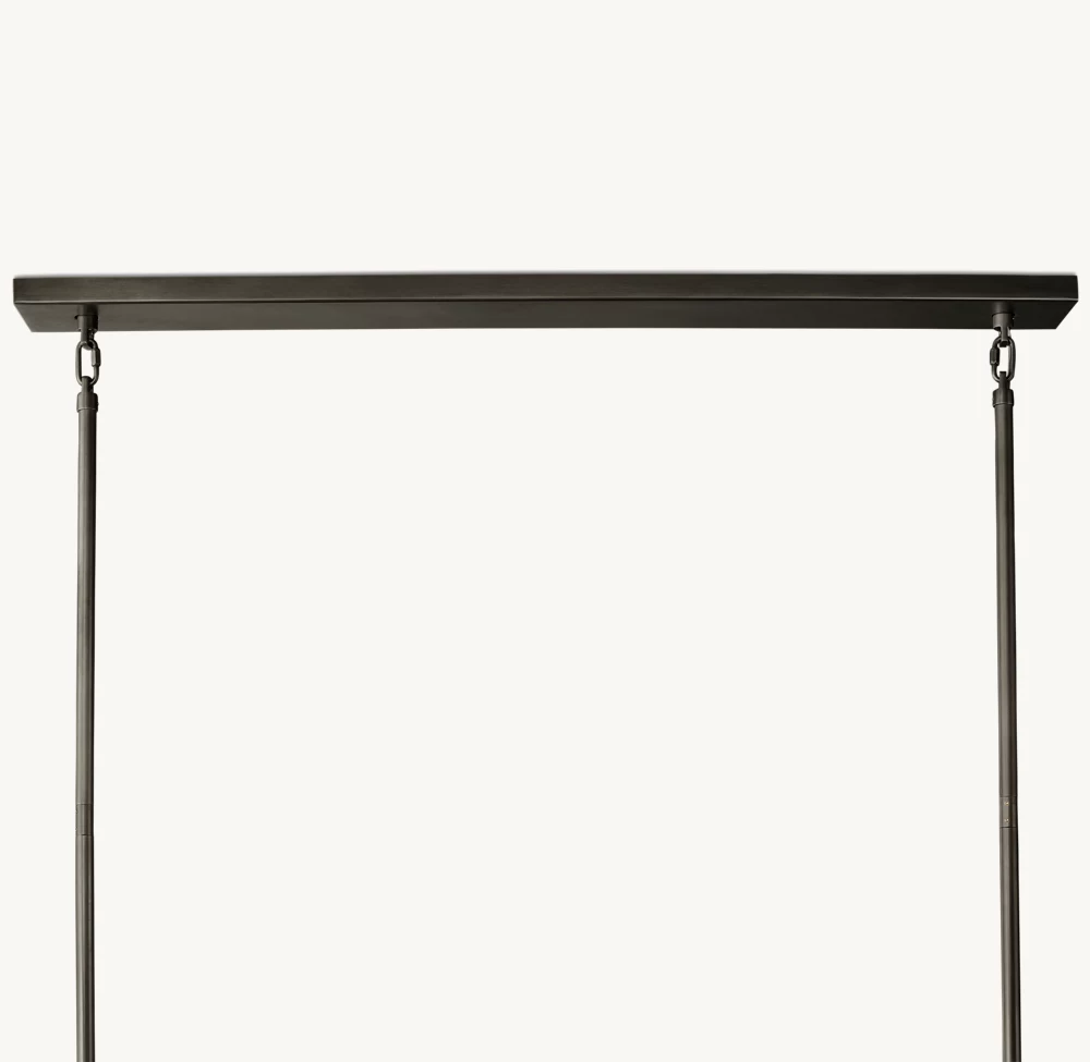 CHIARA SMOKE GLASS TIERED RECTANGULAR CHANDELIER 74