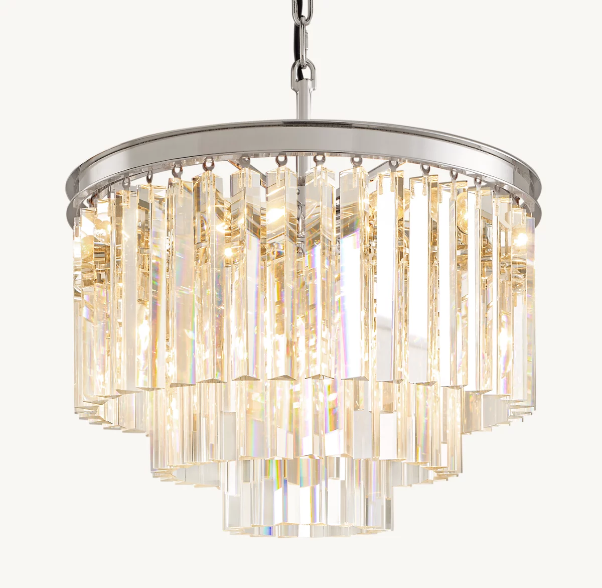 1920S ODEON ROUND CHANDELIER 20