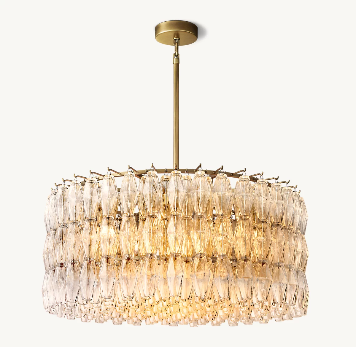CHIARA CLEAR GLASS ROUND CHANDELIER 37