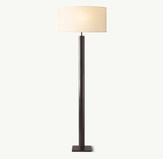 CYLINDRICAL COLUMN FLOOR LAMP