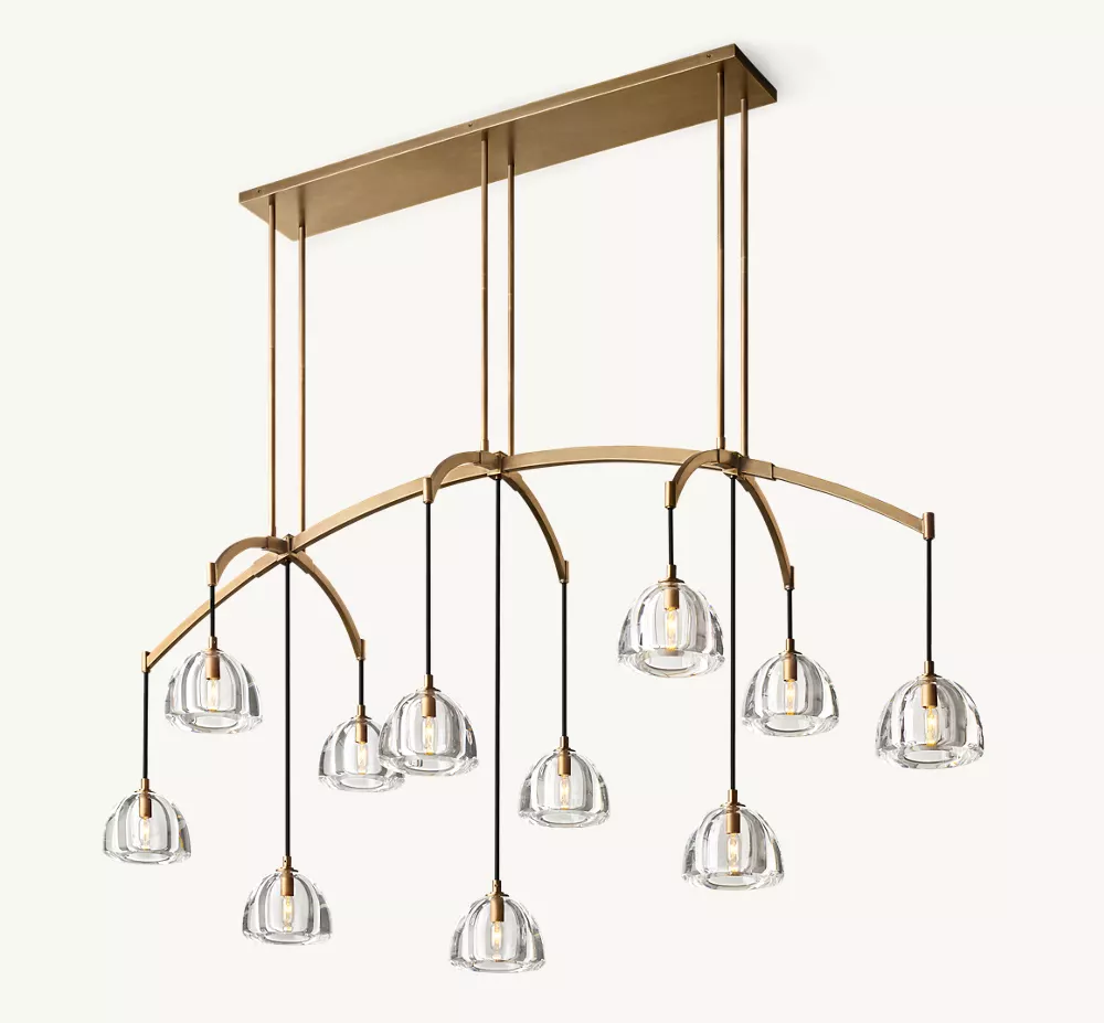 HEMISPHERE LINEAR CHANDELIER 72