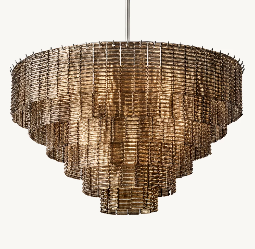 SIRENE SMOKE GLASS ROUND CHANDELIER 41