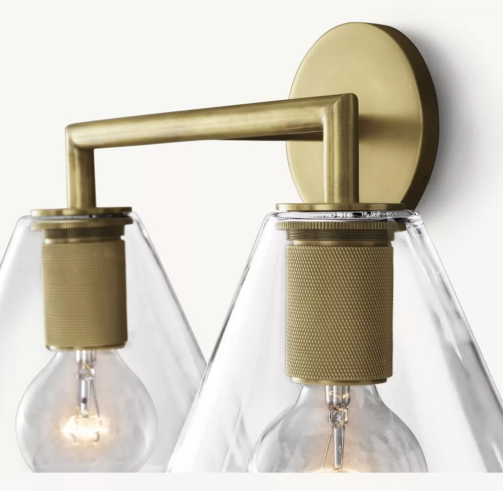 UTILITAIRE FUNNEL SHADE DOUBLE SCONCE - Image 2