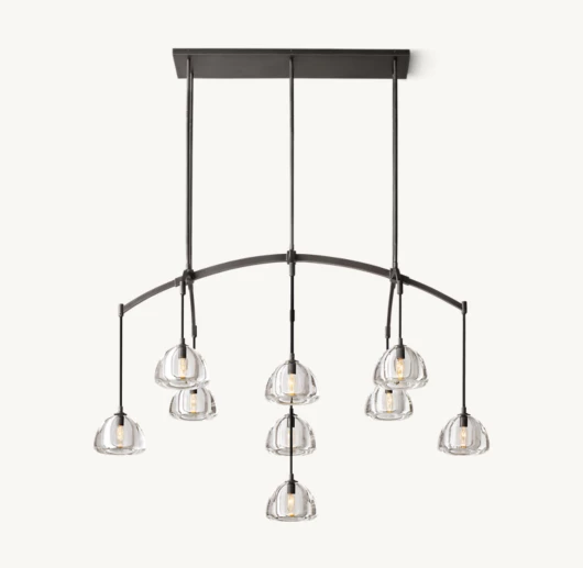 HEMISPHERE LINEAR CHANDELIER 54