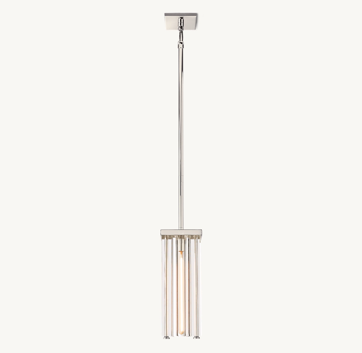 SAVILE SQUARE PENDANT - Polished Nickel