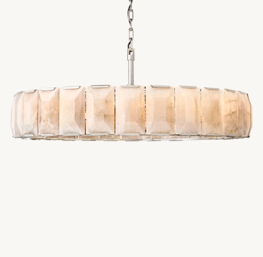 HARLOW CALCITE ROUND CHANDELIER 60